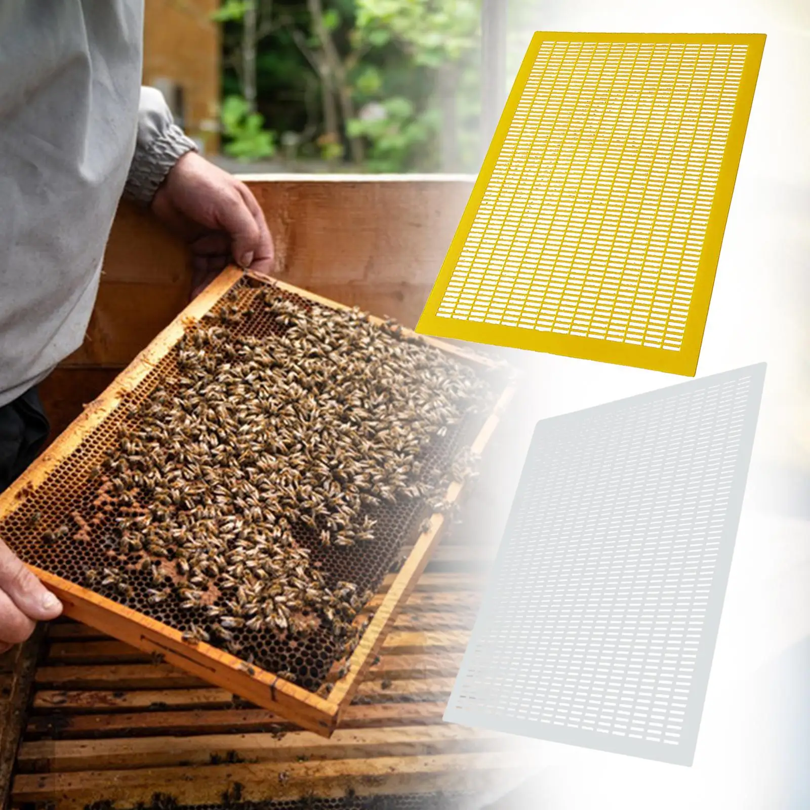 2 Pieces Queen Excluder Beekeeping Tool for Separating The Queen from Bees