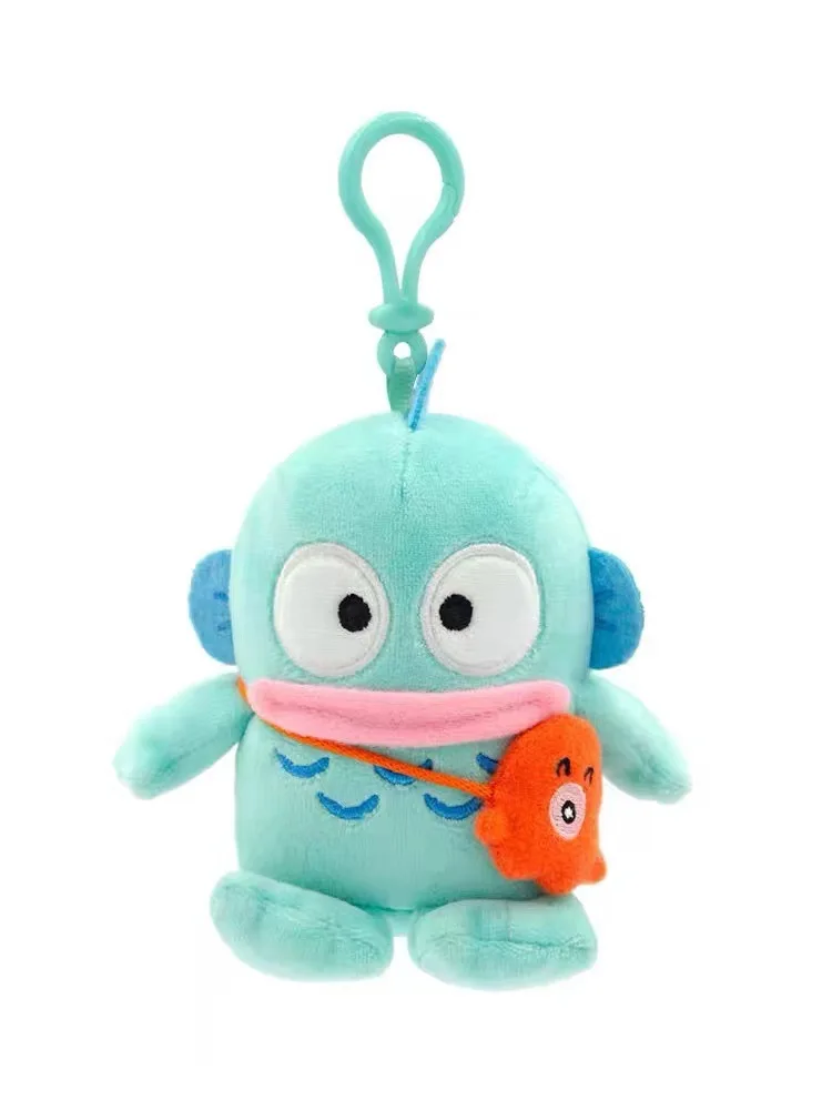 

Kawaii Sanrio Hangyodon Plush Pendant Cartoon Ugly Hangyodon Blue Peluche Doll Pendant Bag Decoration Holiday Gifts