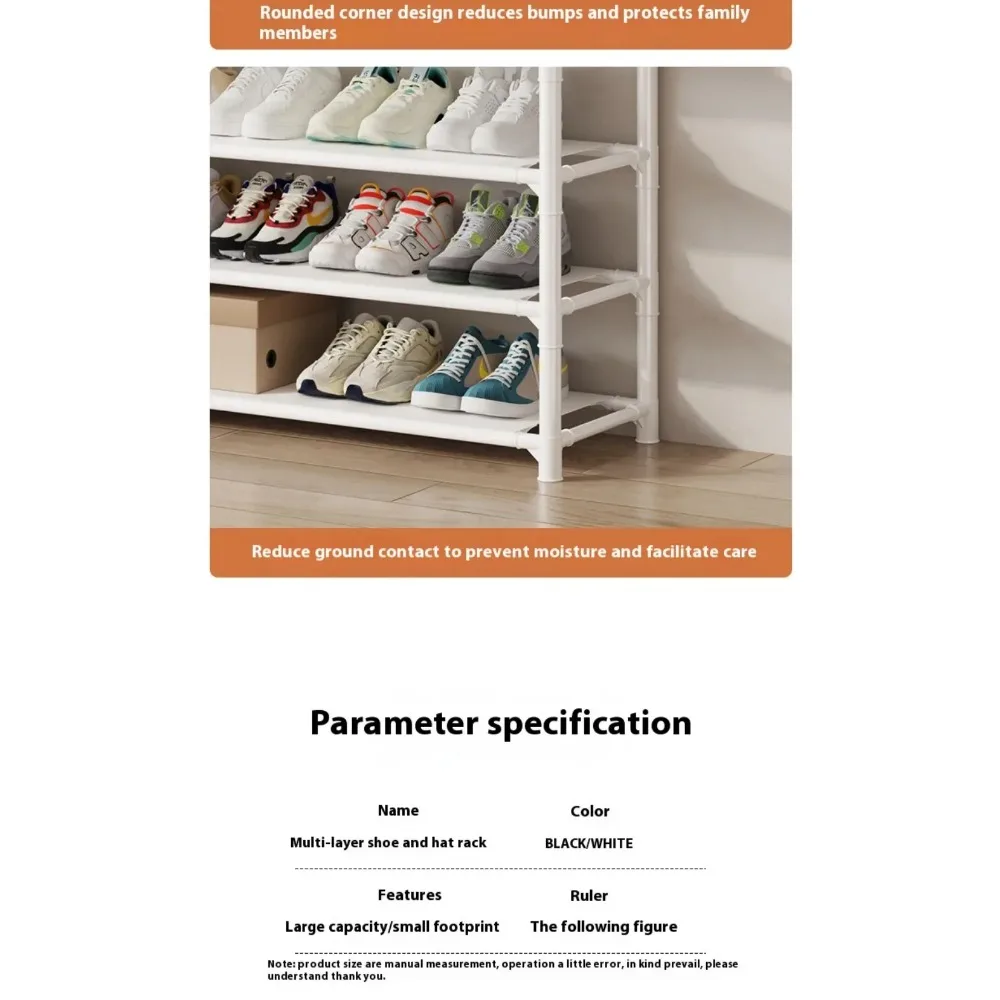 Clothes Hat Hangers Shoe Rack Multi-layer Simple Floor Shoes and Hat Racks Load-bearing Living Room Organizer Shelf