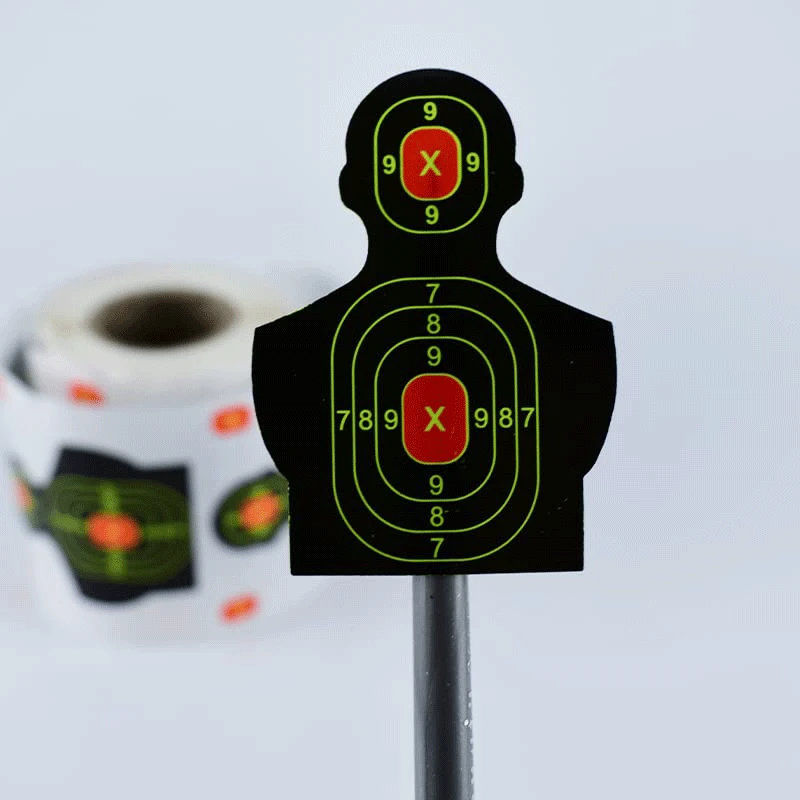 50/100pcs Shooting Tools Splatter Splash 3in Paper Per Roll Adhesive Sticker Targets Amp Shooting Reactive Practice shooting targets stickers