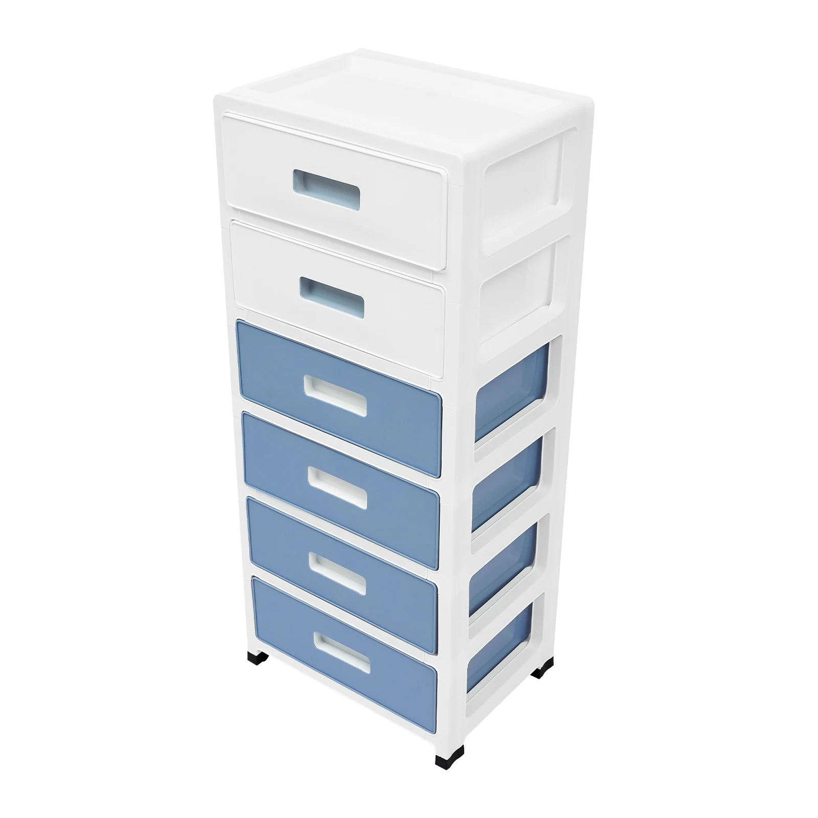 Büro-Organizer, mehrschichtige Aufbewahrung, Aktenschrank mit 6 Schubladen, abschließbare Schubladen mit geräuschlosen Rädern, für Akten zu Hause und im Büro – Detail 2