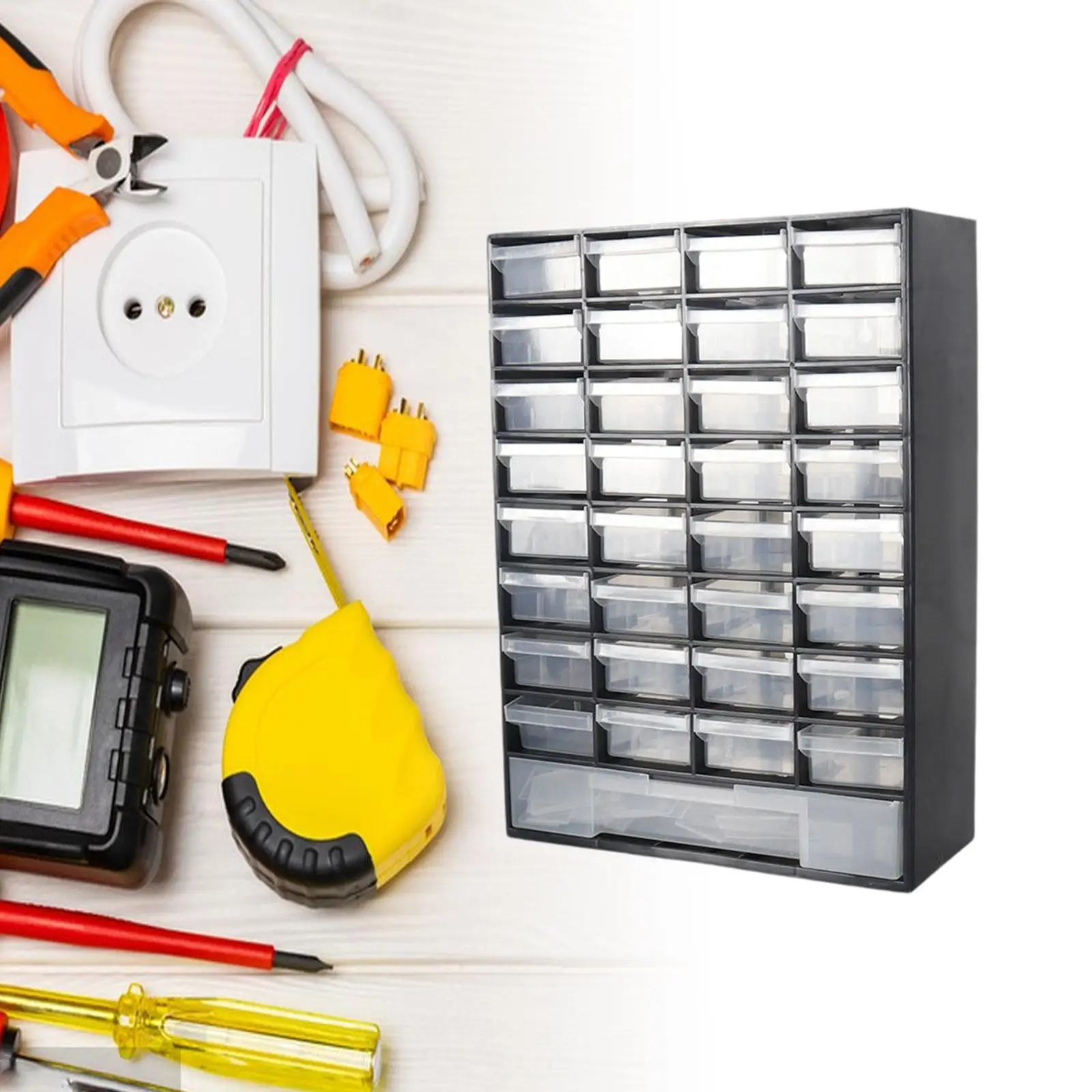 Drawer Storage Cabinet Organizer, Tool Box Container Garage Organization for Parts Hardware Nuts Screws Beads Garage Drawer Storage Cabinet Organizer, Tool Box Container Garage Organization for Parts Hardware Nuts Screws Beads Garage