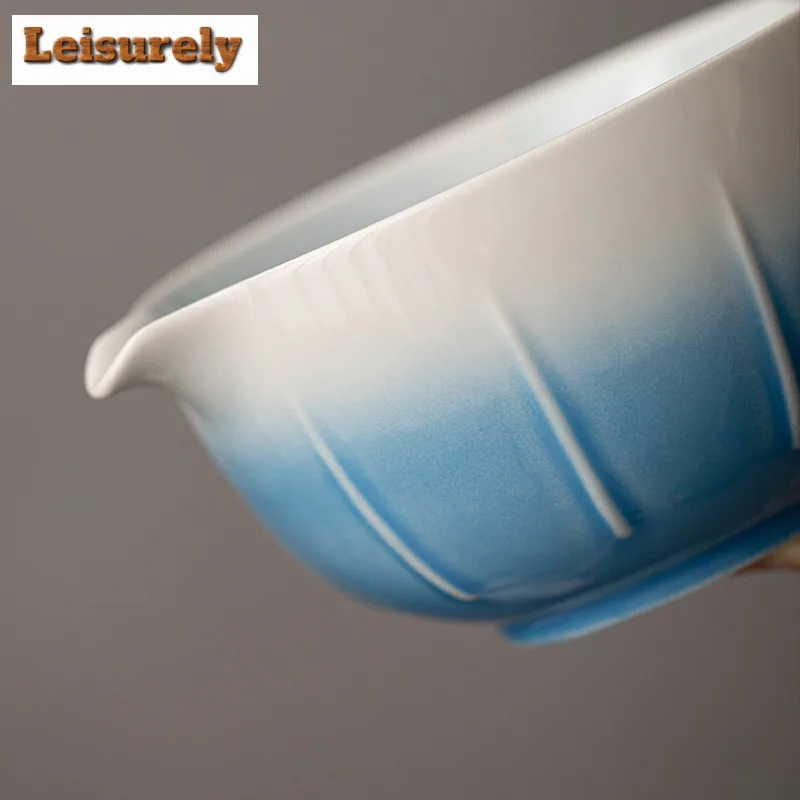 2PCS Melon Edge Gradient Matcha Brewing Cup With Pouring Spout Reusable Matcha Bowl Set Food Grade Japanese Green Tea Bowl Gifts