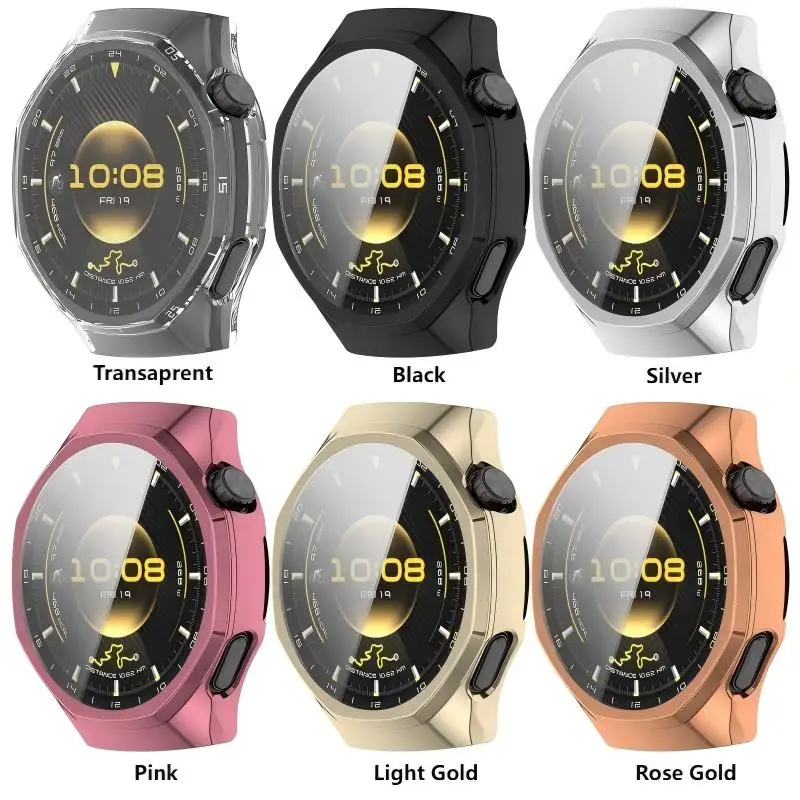 Premium TPU Soft Case - Full Coverage Smartwatch Protector with Anti-Scratch Film