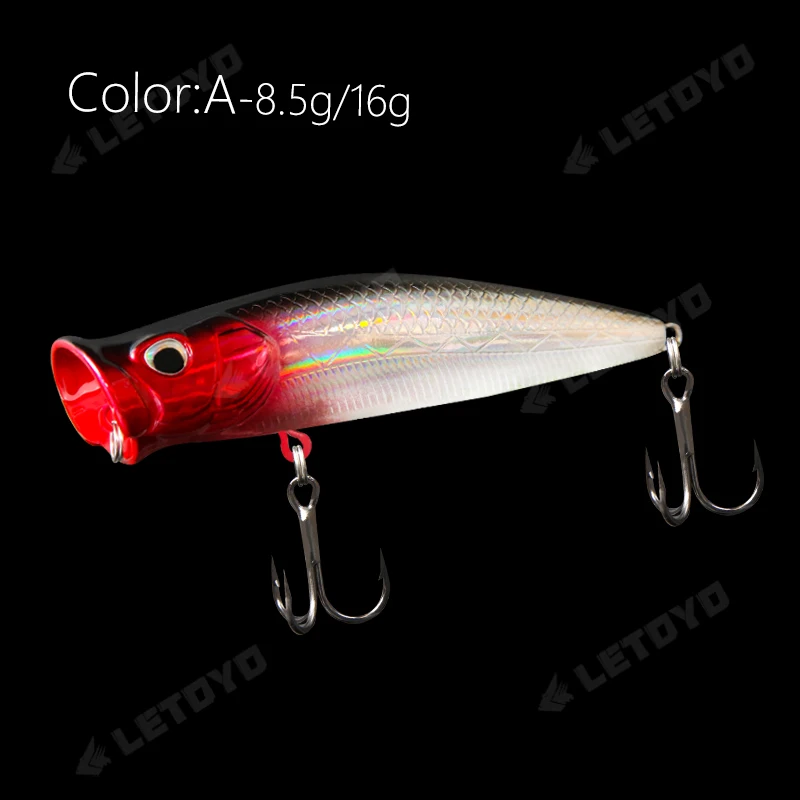 LETOYO طعوم صيد عائمة 8.5 جرام 16 جرام طلاء ليزر ا...