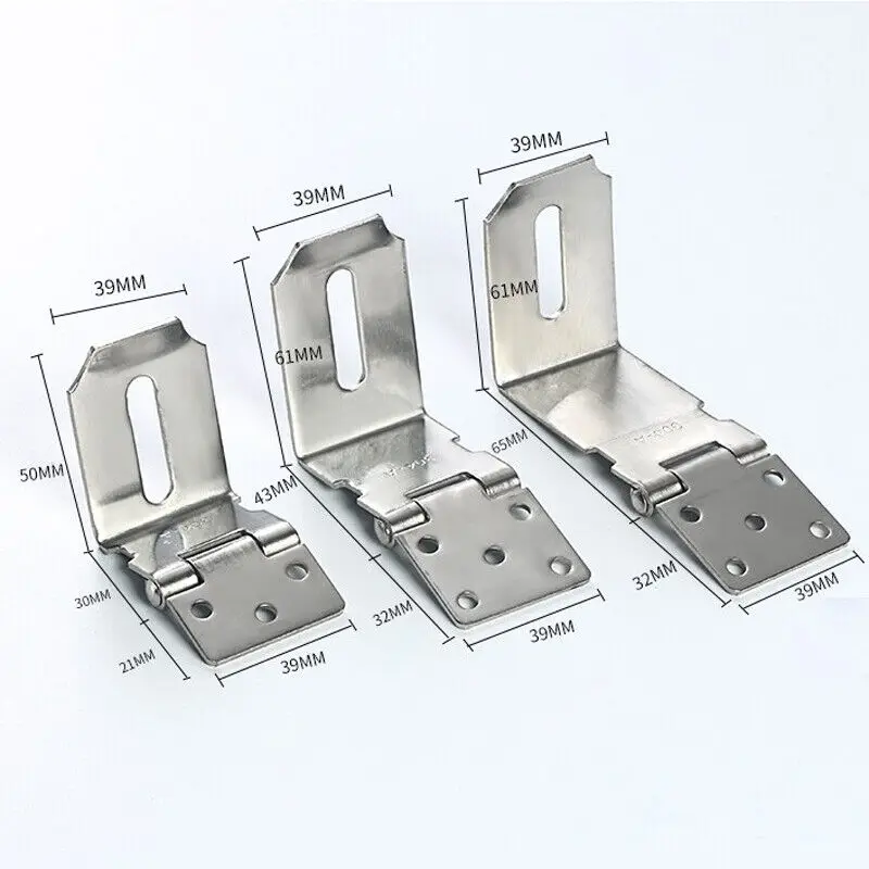 90 Degrees Door Lock Buckle Hasp Staple Gate Door Shed Latch Lock Plate Door Latch Clasp For Padlock Security images - 6