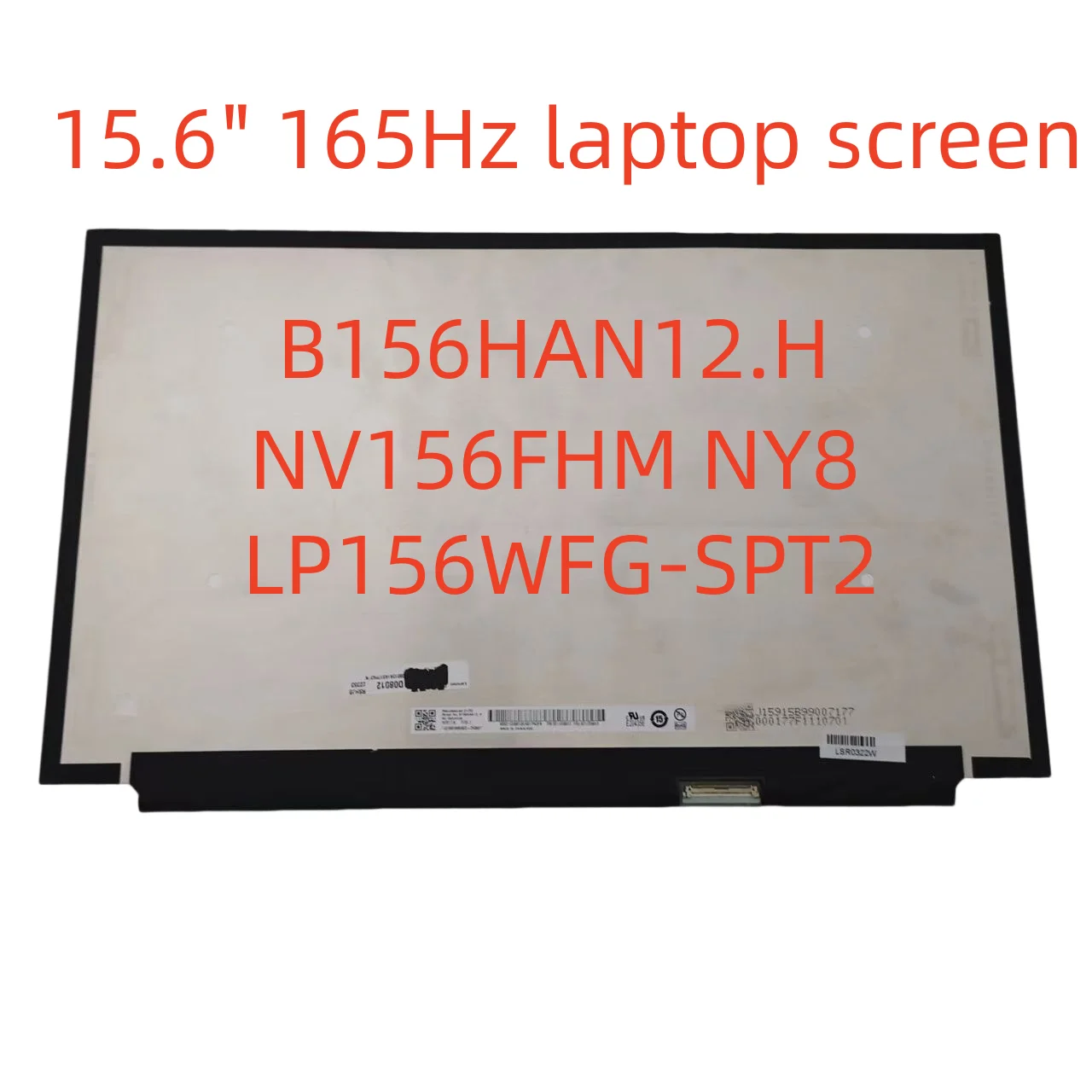 

B156HAN12.H NV156FHM-NY8 LP156WFG-SPT2 SPT3 SPT5 15,6 "165 Гц 40pin LCD для Lenovo Legion S7-15ACH6 Screen 5D11D08013 5D11B36353