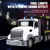 1:24 Hexaphone Lights & Music 2.4G RF Remote Control Double Decker Transportation Trailer 1