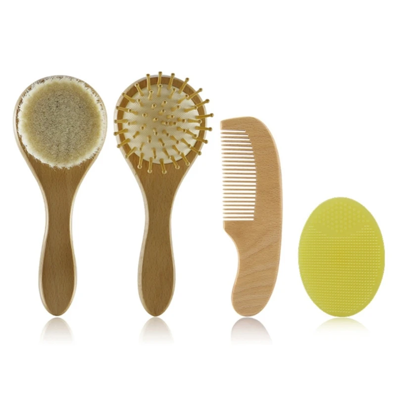 

Newborn Cradle Cap Hair Brush Head Massager Brush Infant Body Soothing Brushes