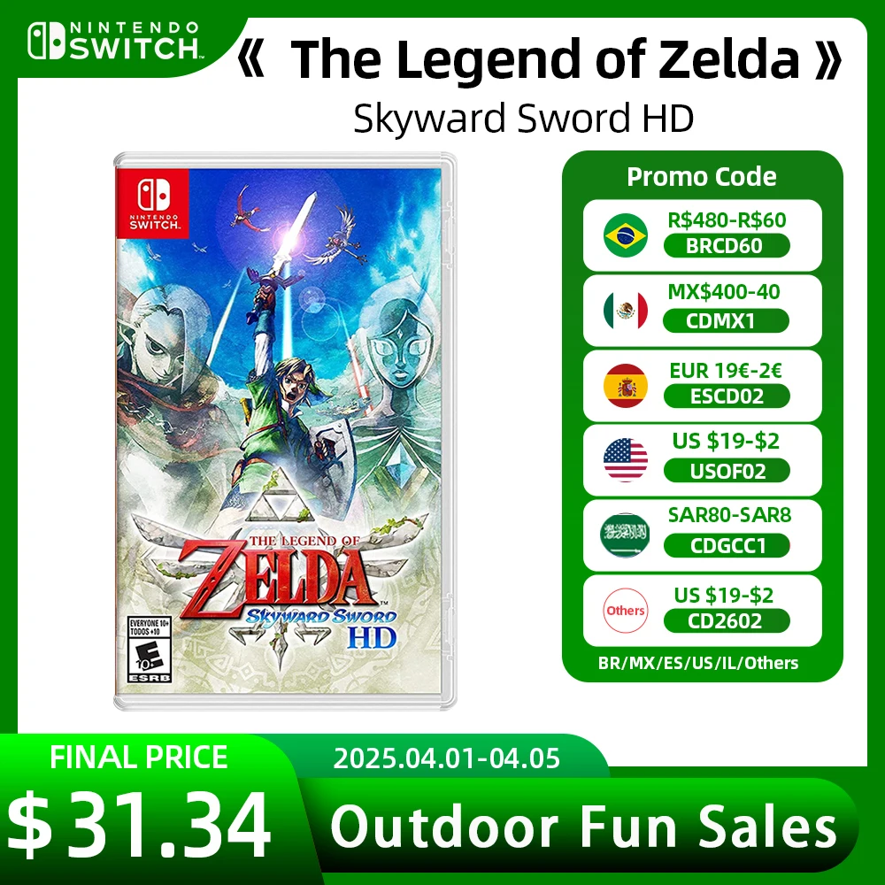 Nintendo Switch Game Deals The Legend of Zelda Skyward Sword HD
