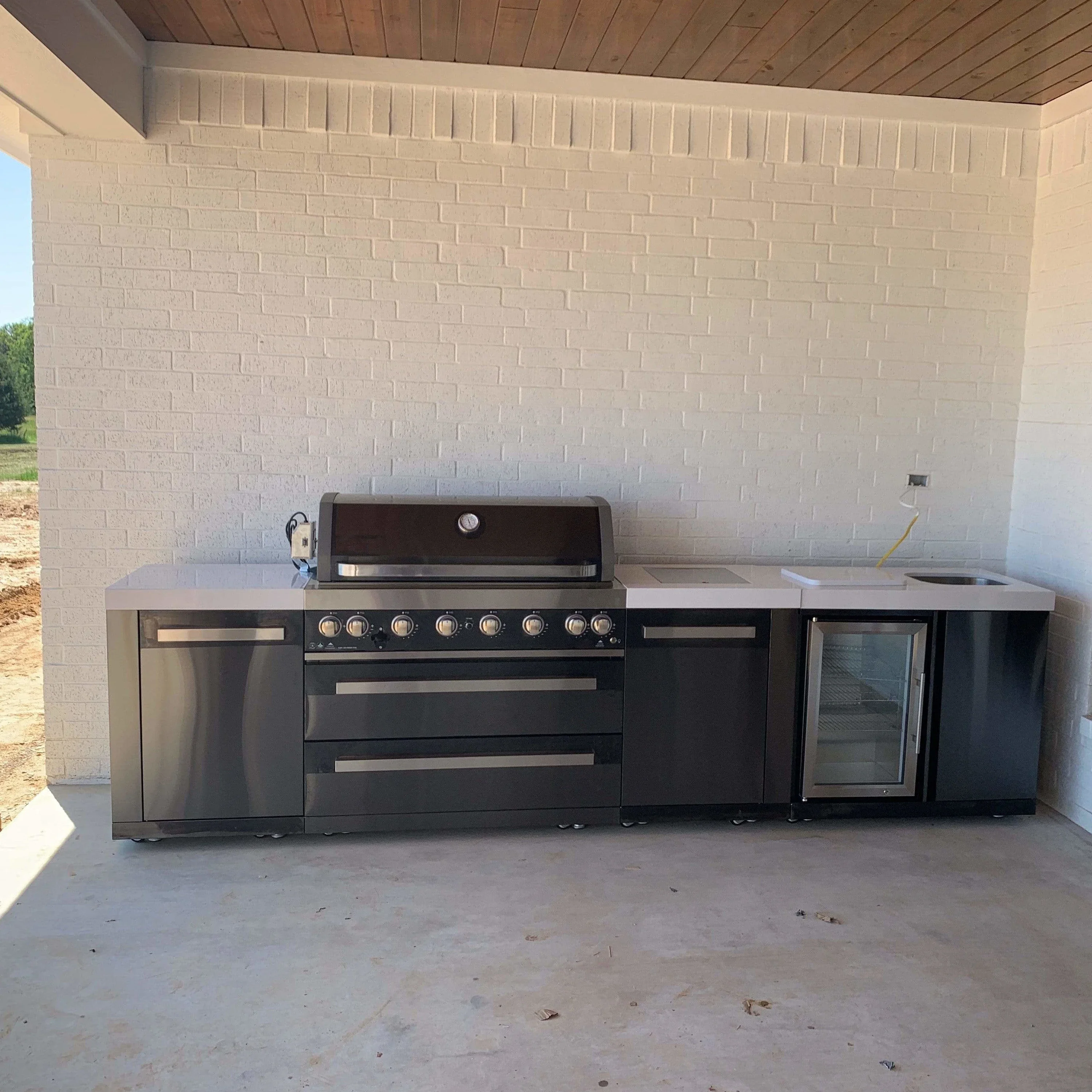 -Ensemble de cuisine extérieure Cuisine extérieure modulaire Cuisine extérieure en acier inoxydable 5