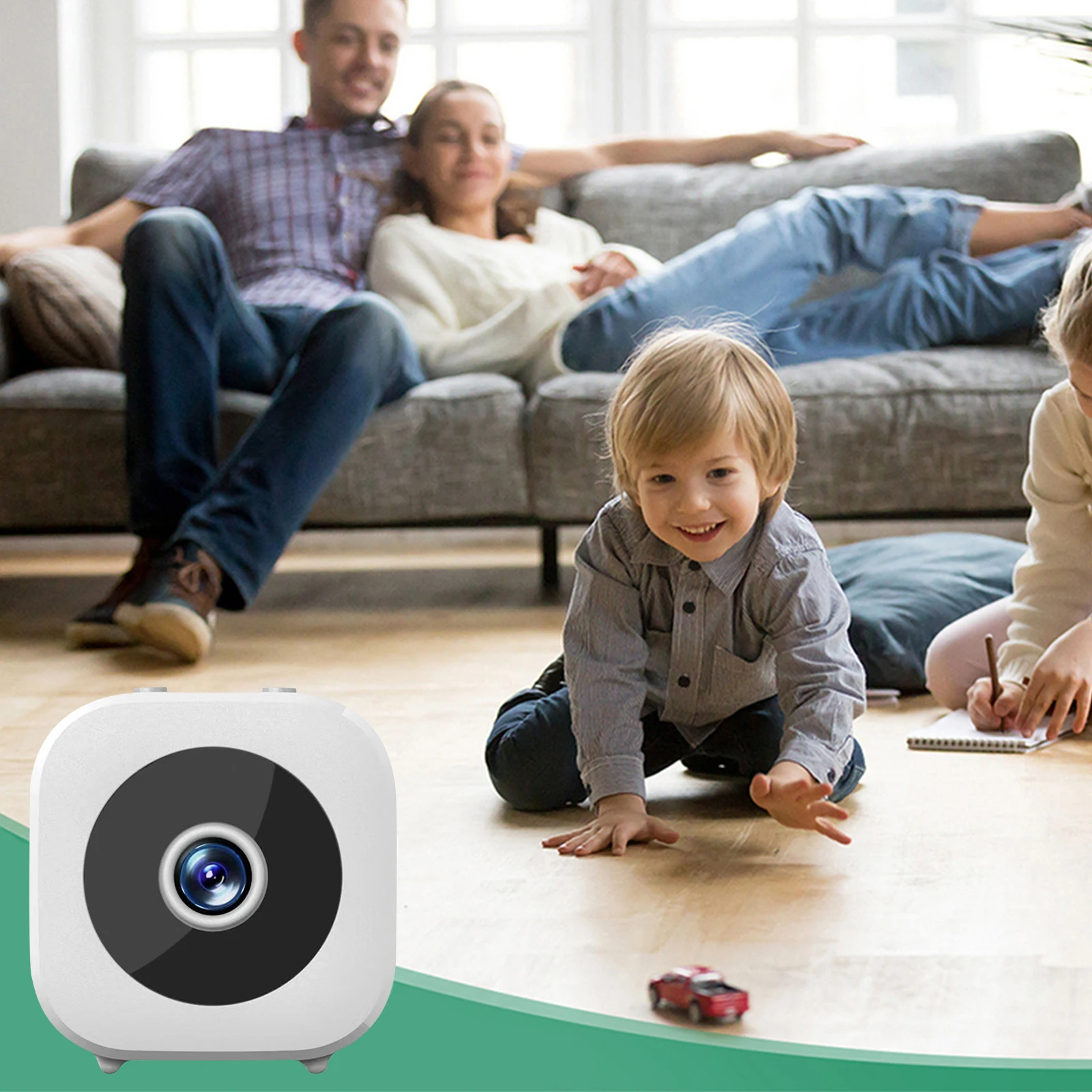 Rechargeable Wireless Smart Camera with WiFi and Motion Detection for Home and Office Security