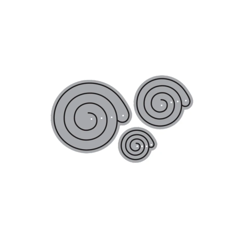 

Wibbly Wobbly Dies Spirals Metal Cutting Dies to Create Wobbly Pop-outs on Cards Front Journal Pages Scrapbook Pages 02B