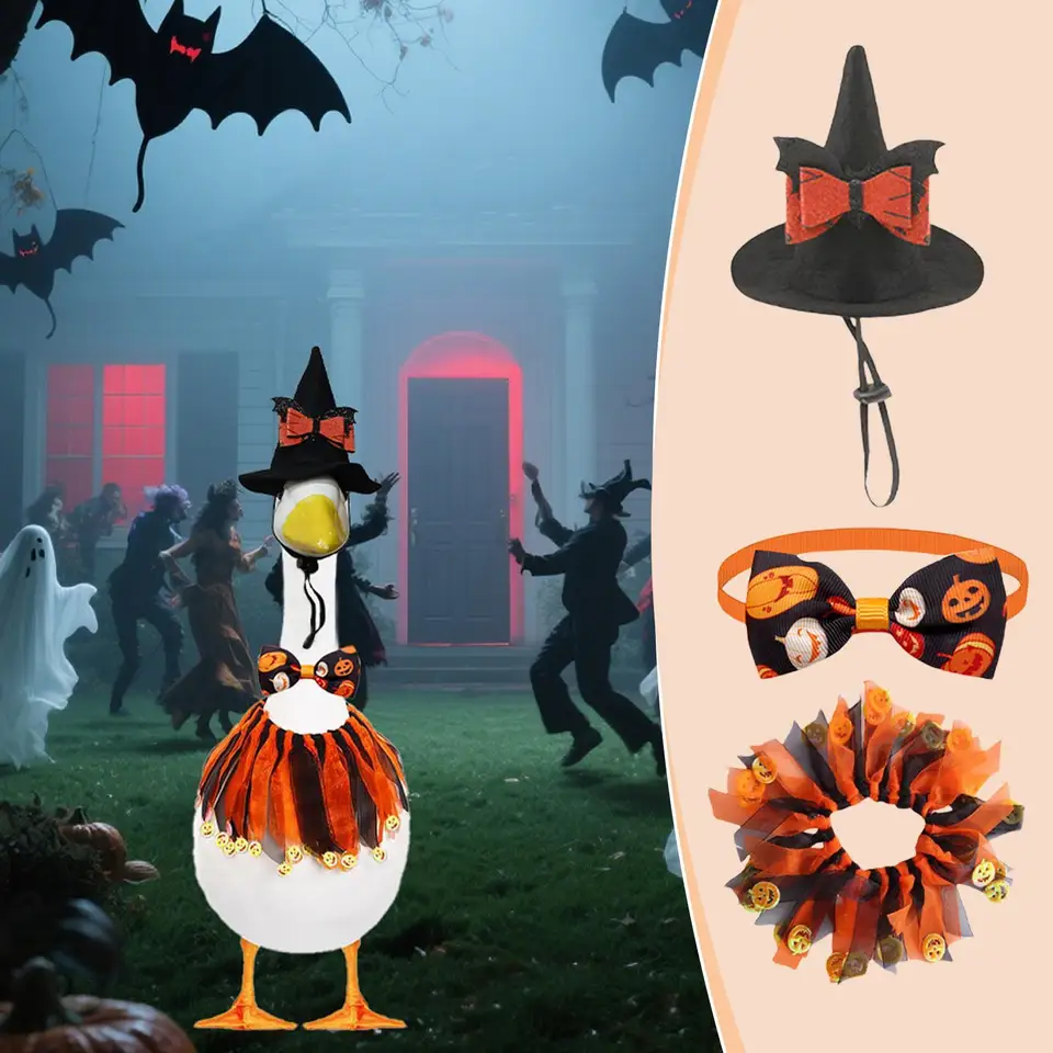 2 Peças De Fantasia De Ganso De Outono Para Gansos De 23