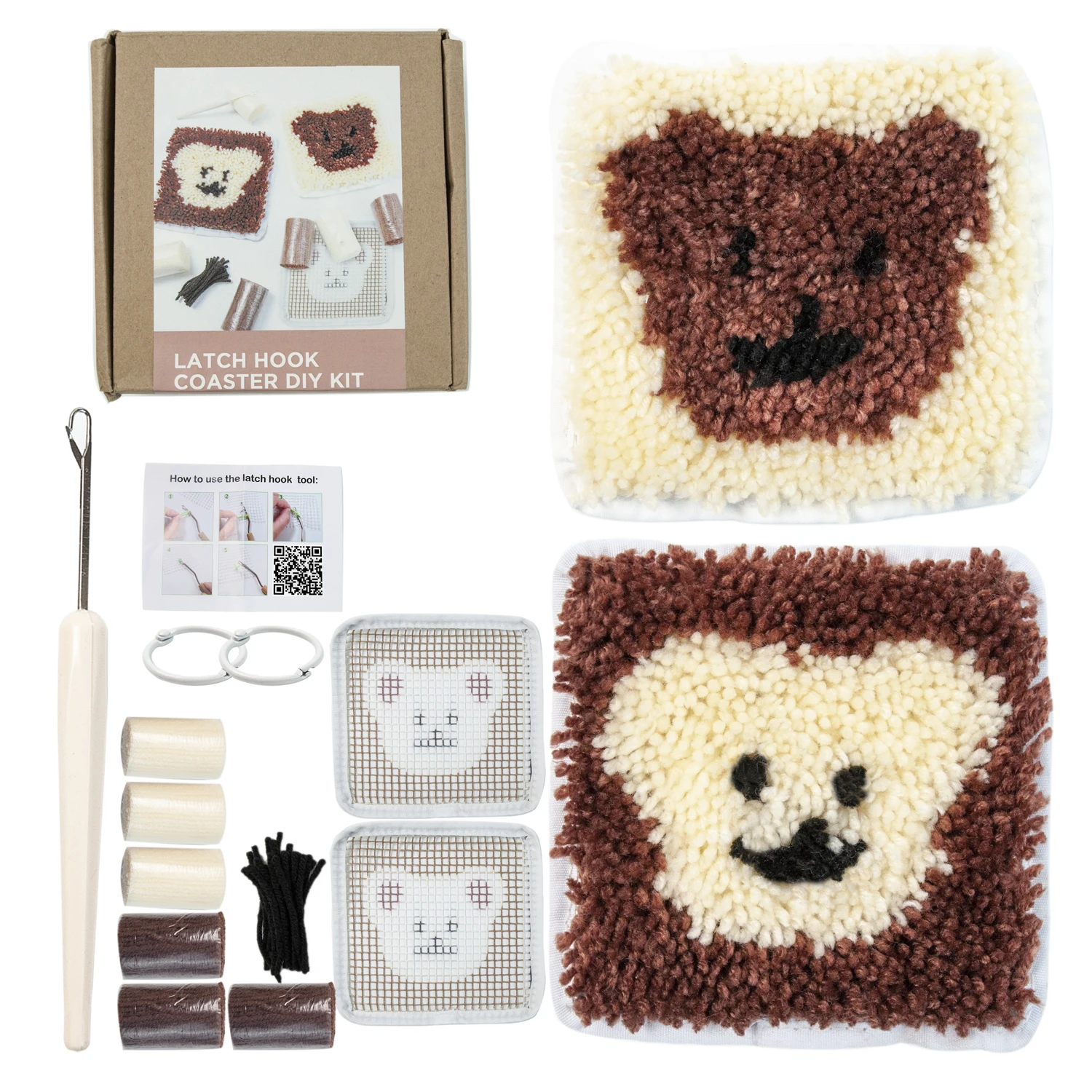 Kids Bear Latch Hook Kit 5