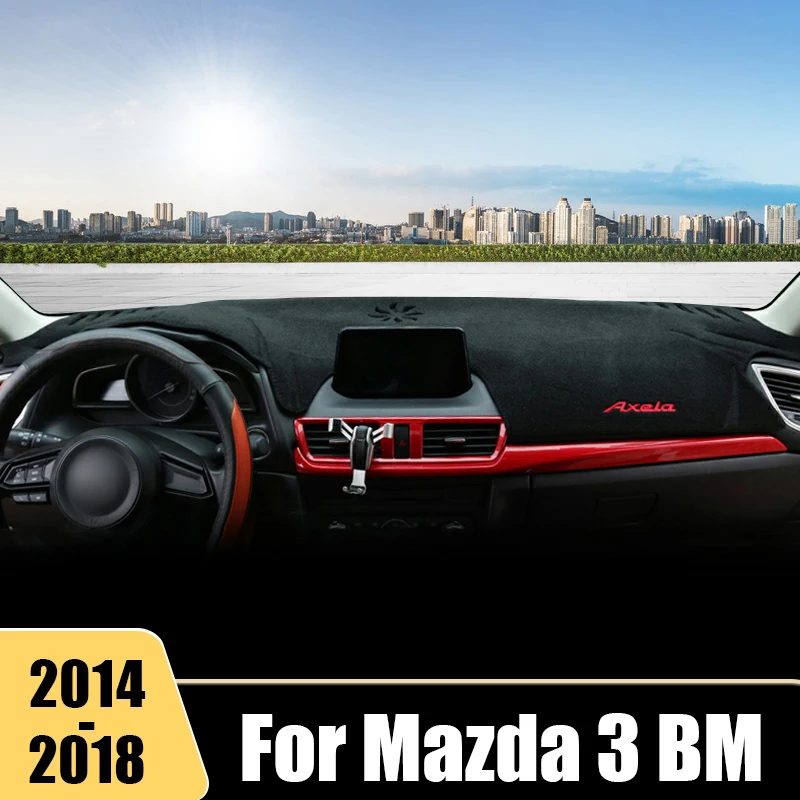 

For Mazda 3 BM 2014 2015 2016 2017 2018 Axela Car Dashboard Cover Avoid Light Mats Non-Slip Instrument Panel Carpets Accessories