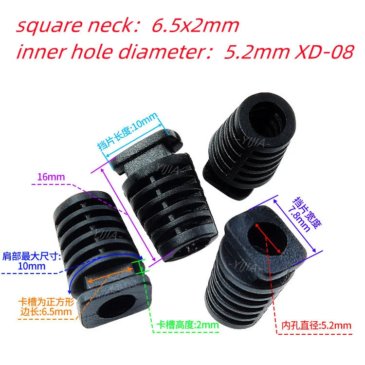 Description Picture 5 of item10pcs Cable Gland Connector Rubber Strain Relief Cord Boot Protector 4.6/5.2/6mm Wire Cable Sleeve Cellphone Charger Power Tool