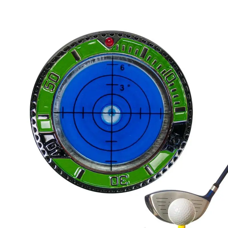 

Golf Green Reader Golf Hat Clip Ball Marker With High Precision Poker Chip Style Bubble Level Golf Accessories For Men Golf
