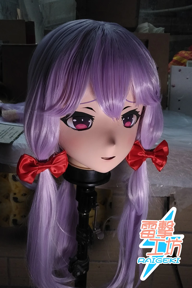 

(LJ-125) Customize Character Female/Girl Resin Kig Full Head With Lock Anime Cosplay Japanese Anime Kigurumi Mask