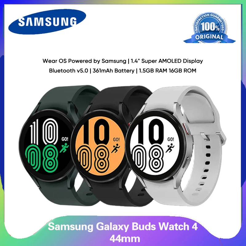 Original Samsung Galaxy Watch 4 Bluetooth 44mm NFC AMOLED Display Blood