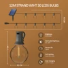 Solar String Lights Outdoor G40 Patio Lights with LED Shatterproof Bulbs,Weatherproof Hanging Lights for Backyard Bistro 5