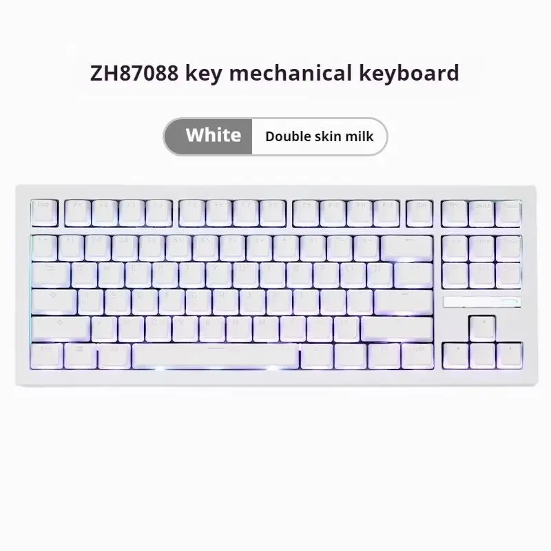 ZORNHER ZH870 Mechanical Keyboard Bluetooth Wireless RGB PBT