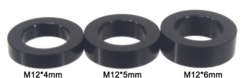 Fahrrad Steckachse Spieß Spacer M12x4mm/5mm/6mm/1,5mm/0,5mm MTB Fat Bike Welle Spieß Unterlegscheibe Fahrrad Nabe Spieß Flache Spacer Unterlegscheibe – Detail 17