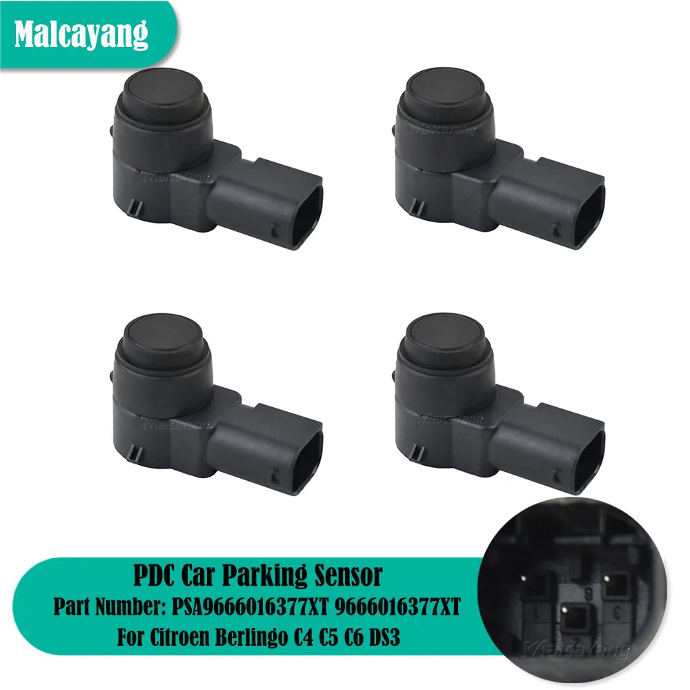 

Auto Parts 4PCS Parking Backup Aid Sensor PDC Parking Sensor For Citroen Berlingo C4 C5 C6 DS3 PSA9666016377XT 9666016377XT