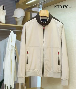 OECHSLI Giacca da uomo 2025 Autunno inverno Nuovo business Dritto moda cerniera Cappotto di alta qualità taglia grande M-4XL 1