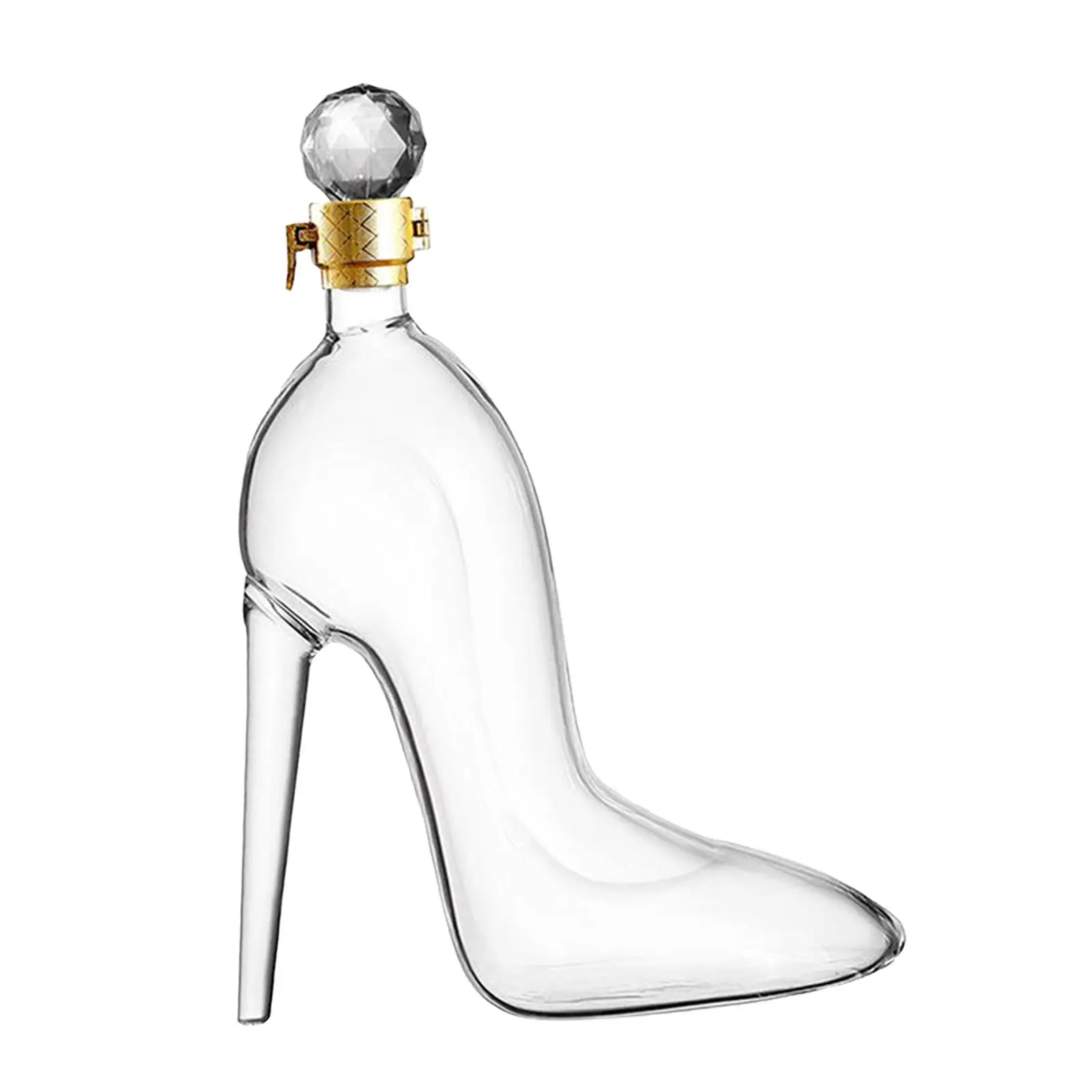 375ml High-Heels Shoes Shaped Whisky Decanter Glass Crystal Merlot Rum Vodka Wine Bottle Liquor Dispenser Bar Tools whiskey decanter set