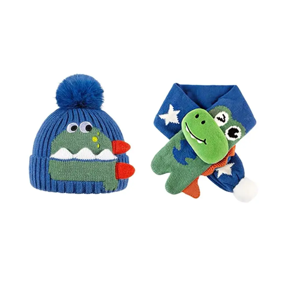 New Ear Protection Knitted Hat Thermal Windproof Kids Beanie Sets Coldproof Warm Pullover Cap