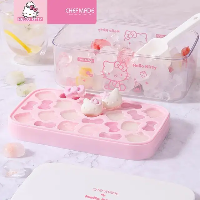 Sanrio Hello Kitty Ice Cubes Mold: Add a Touch of Whimsy to Your Refreshing Beverages!