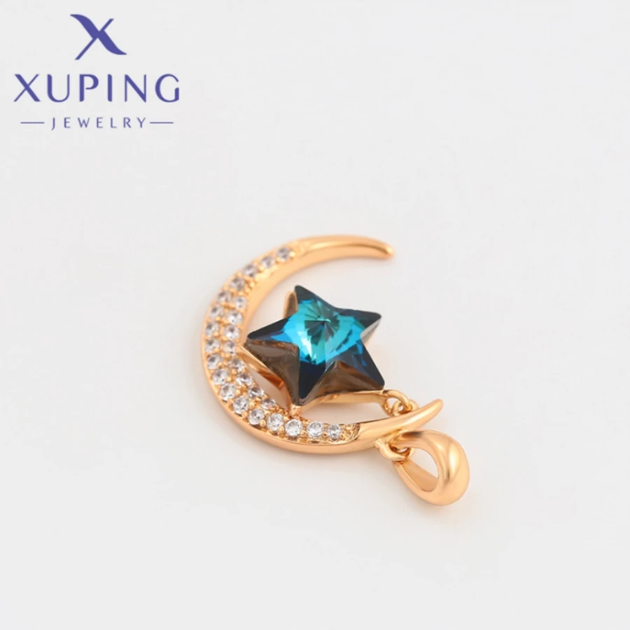 Xuping Jewelry Hot Fashion Crystal Stone Tiny Spot Shape Gold Color Pendant Necklace for Women Christmas Present Gifts A00623259