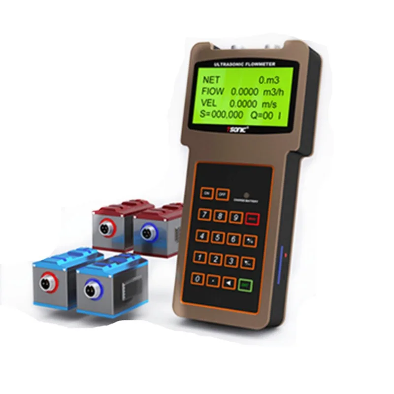 

Clamp-on Liquid Portable Ultrasonic Flow Meter Handheld Ultrasonic Flow Sensor