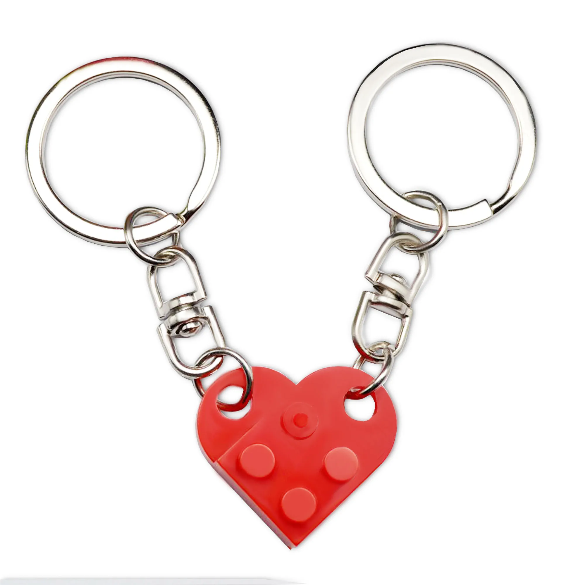 Buy Wholesale China Cute Love Heart Brick Keychain For Couples