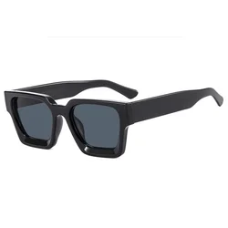 Vintage Square Punk Retro Sunglasses - Unisex Fashion Designer UV400 Shades (AS)