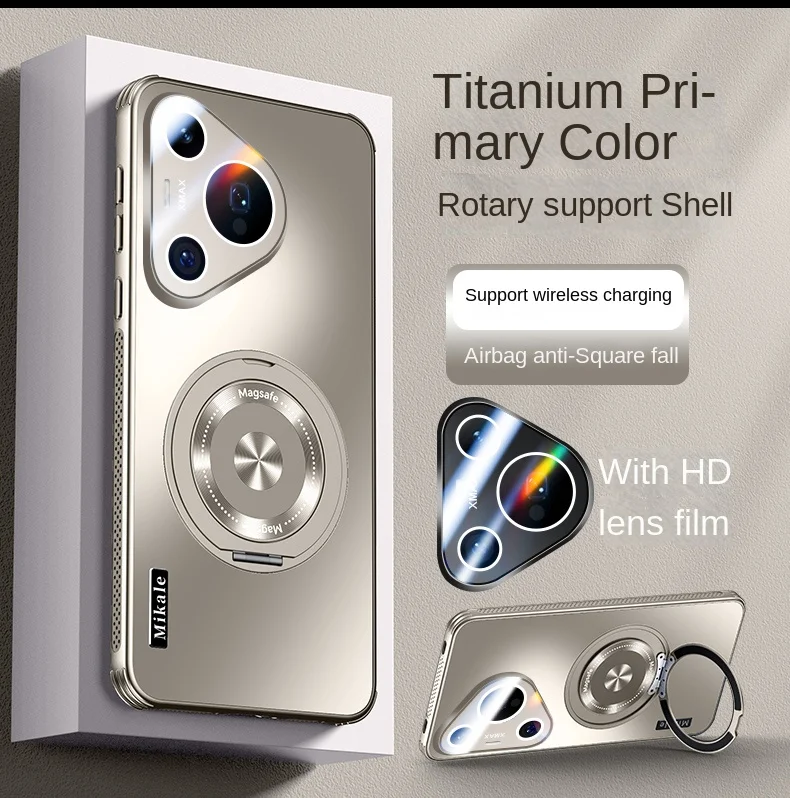 Huawei Pura 70 Pro Matte Magnetic Ring Protective Case