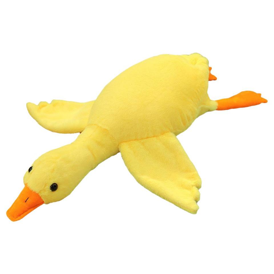 50cm Hug Stuffed Animal Duck Kawaii Goose Plush Toy Sleeping Pillow Goose Plush Toys Floor Mat Doll Sleeping Companion Doll