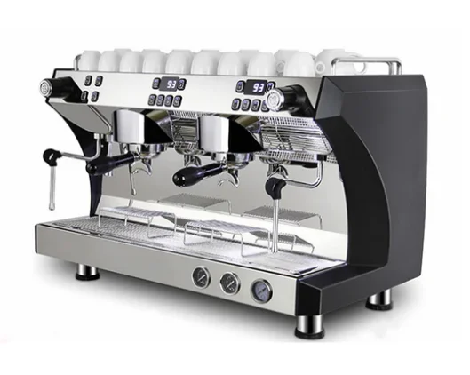 Commercial Coffee Maker CRM3120C Dual Head Coffee Machine, Independent Multi Boiler System, Adjustable Extraction Temperature 5
