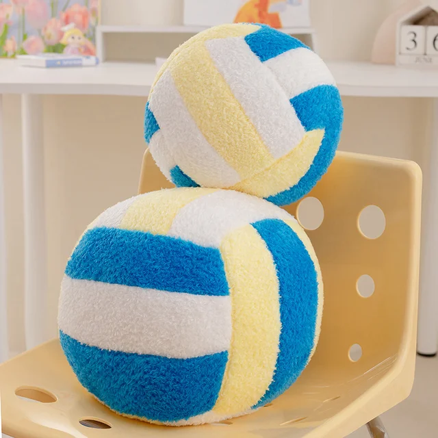 20-24cm Simulation Volleyball Ball Plush Toy Cute Volleyball Props Pillow Accompany Kids Soft Gifts for Girls Boys Room Decor 6