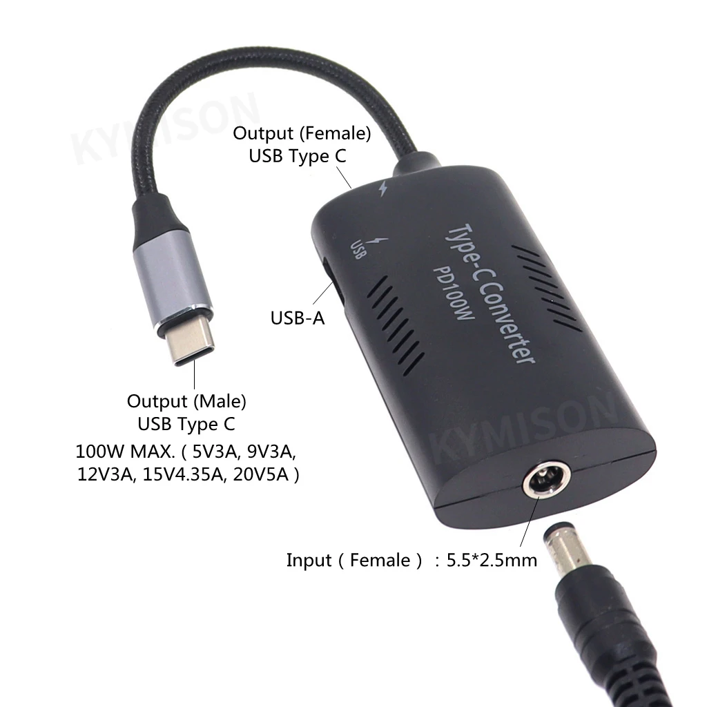 100w universal usb tipo c pd adaptador 04