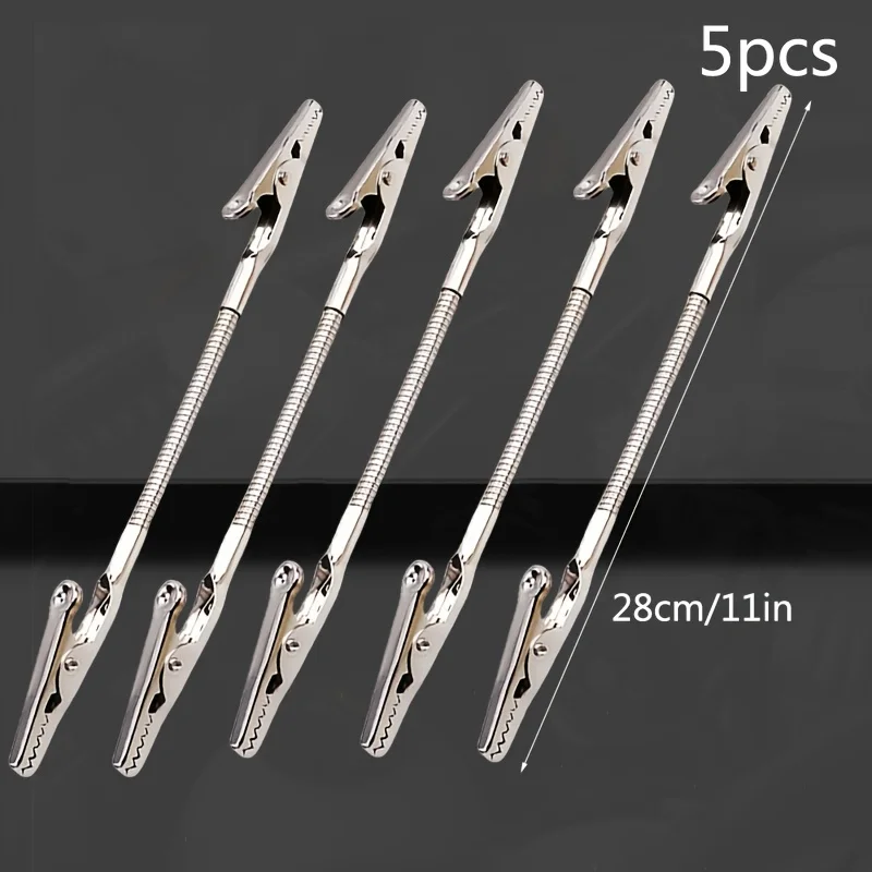 Heavy-Duty Multipurpose Double-Headed Crocodile Clip Holder - Dual Clamp with thumbnail 1