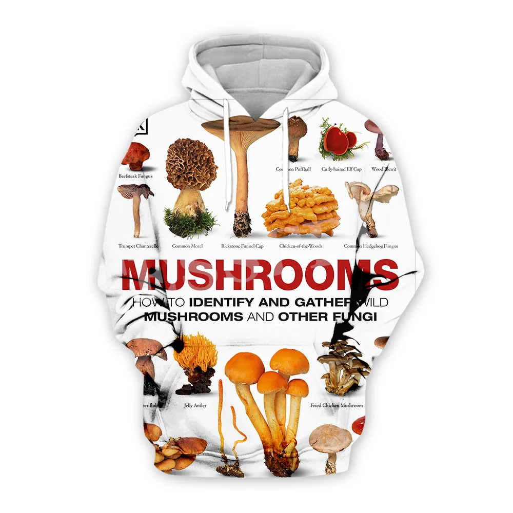 

Mushroom Forest Plants Fungus Trippy Abstract Psychedelic Hippie Tracksuit Harajuku Pullover Streetwear Casual Jacket Hoodies 2X