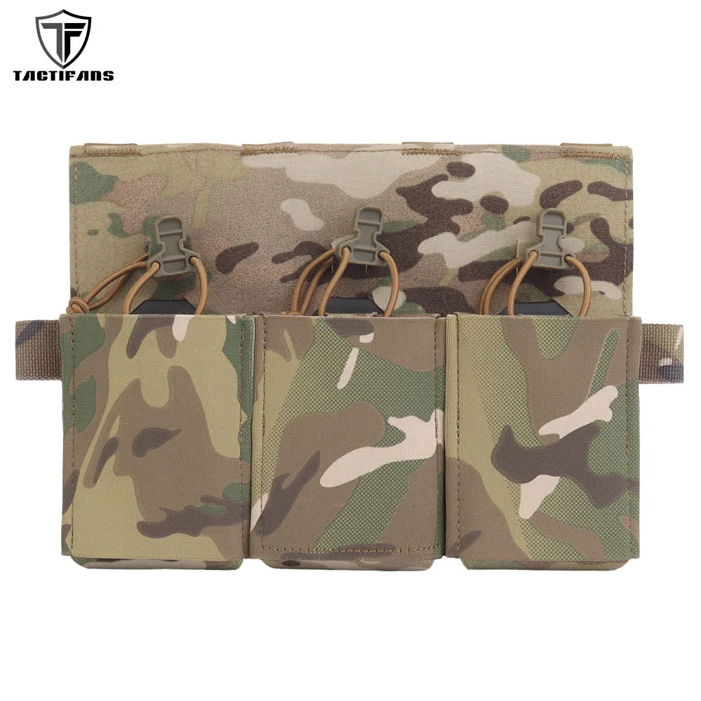 

Tactical Triple Magazine Pouch 556 762 MAG Holder Hook And Loop Front Panel Fit JPC 2.0 AVS SPC Plate Carrier Hunting Vest