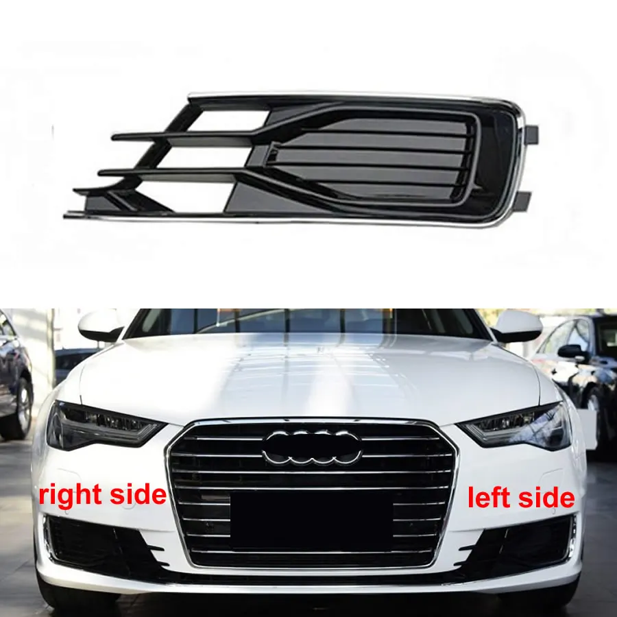 

Передняя противотуманная фара для Audi A6L 2016 2017 2018, противотуманная фара, крышка передней решетки, декоративная крышка, нижняя средняя сетка