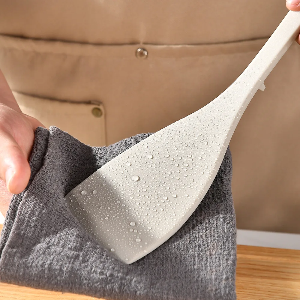 2Pcs Silicone Spatula Shovel Turner Nonstick Cooking Spatula Fried Shovel Fish Spatula Silicone Flexible Turner Kitchen Baking