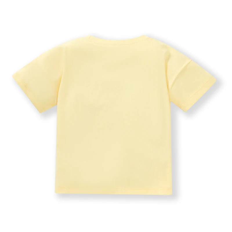 Summer Yellow Blouses Kids Clothes Baby Girls T Shirts Cartoon Unicorn Children's Clothing Cotton Tops Tees
