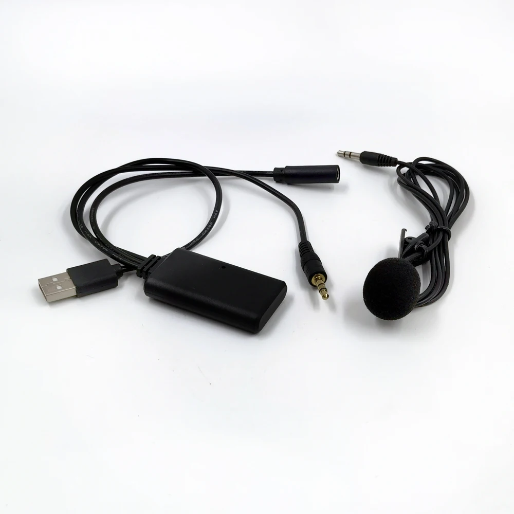 Biurlink Universal Car Wireless Bluetooth Device USB 3.5MM Aux Media Bluetooth Microphone Audio Adapter for BMW VW bluetooth audio adapter,wireless audio adapter