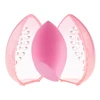 Beauty Cosmetic Sponge Storage Box Makeup Powder Puff Empty Egg-shaped Frame Transparent Puff Dry Case Make Up Organizer Holders 2