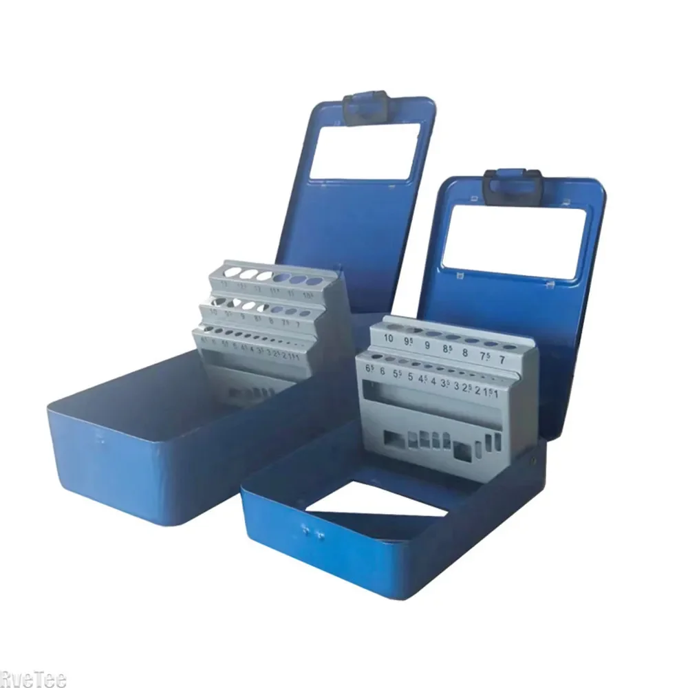 Twist Drill Box tool storage box parts storage box storage organizer box Portable Empty Box 13pc/19pcs/25pcs 1.0-13mm Convenient Drill Index Storage for Organizers